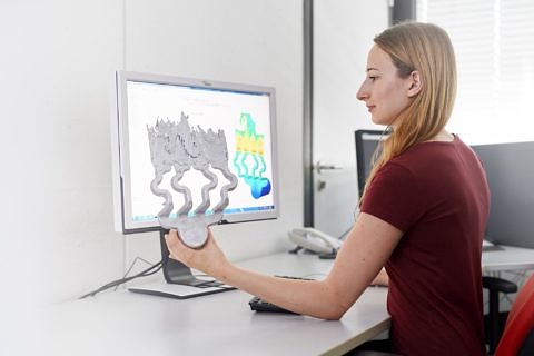 Simulation of the mold filling with Flow-3D (Foto David Hartfiel)